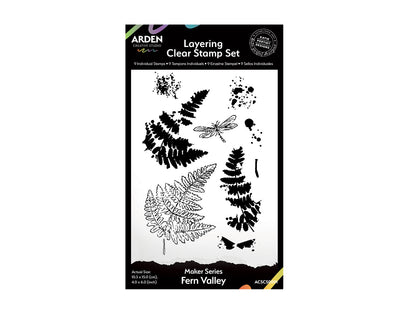 Arden Creative Studio Maker Series Fern Valley Layering Clear Stamp Set