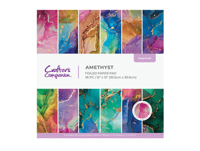 Crafter's Companion 12"x12" Paper Pad - Amethyst