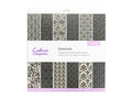 Flocked Damask Paper Pad - 12" x 12"