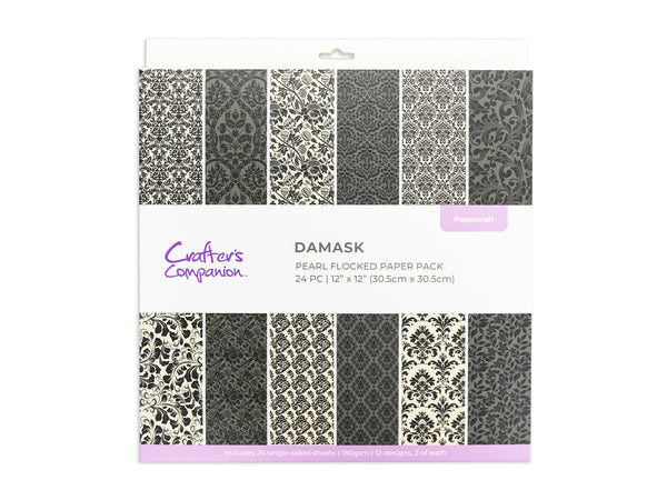 Flocked Damask Paper Pad - 12