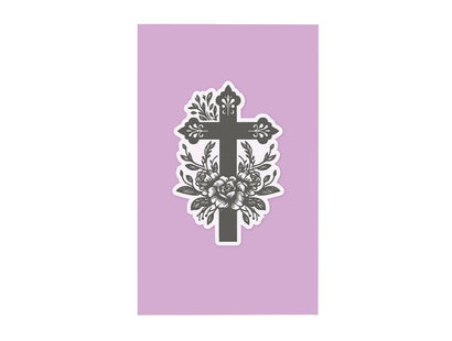 Ornate Floral Cross Stamp & Metal Die Set