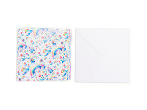 Paper Dienamics Rainbow Fairies Card & Envelopes