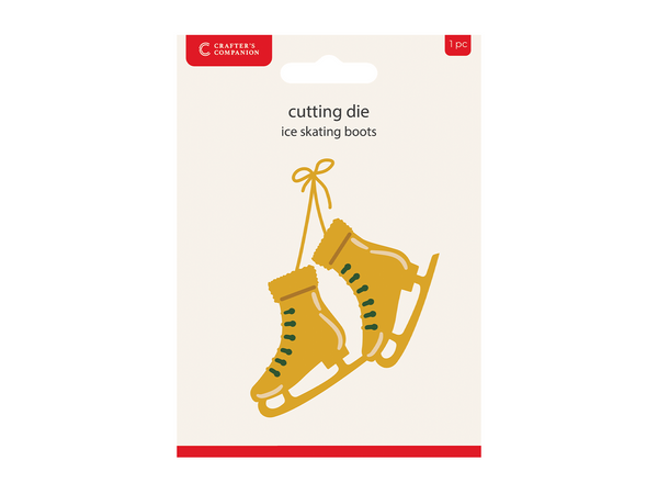 Crafters Companion Metal Die Christmas Embellishment - Ice Skating Boots  