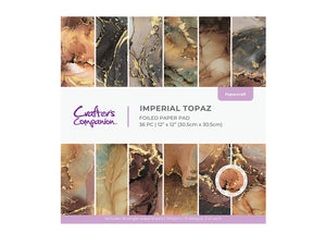 Crafter's Companion 12"x12" Paper Pad - Imperial Topaz