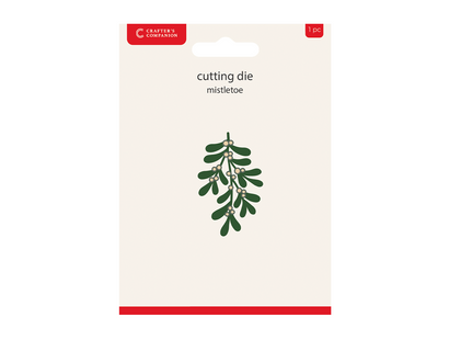 Crafters Companion Metal Die Christmas Embellishment - Mistletoe