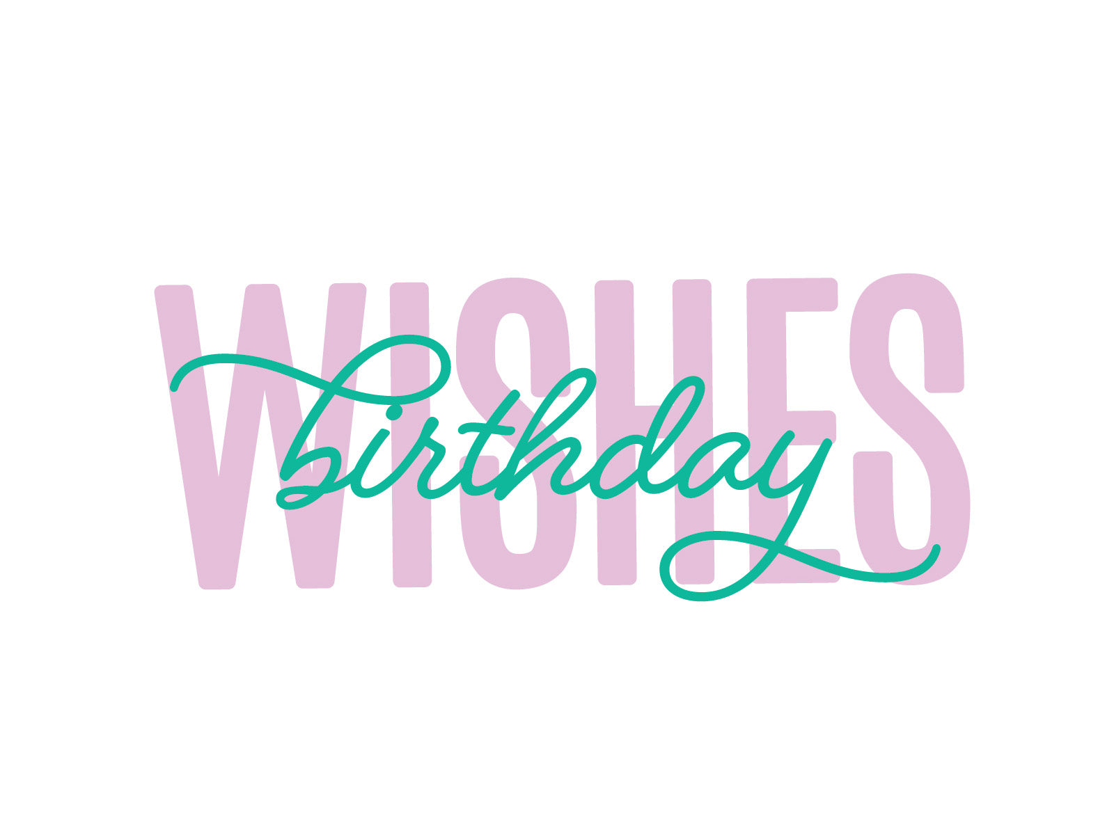 Birthday Wishes Mini Metal Die Set