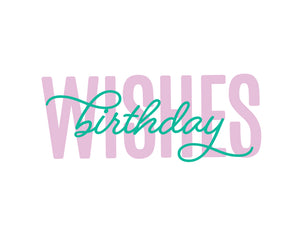 Birthday Wishes Mini Metal Die Set
