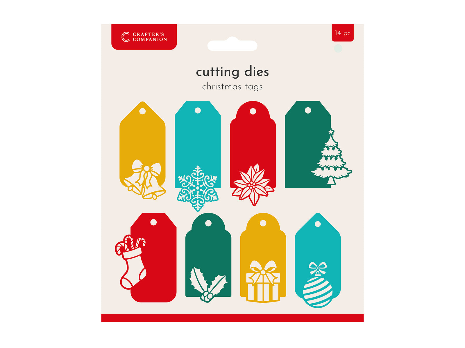 Crafters Companion Metal Die - Christmas Tags