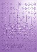 Masquerade Ball - 3D Embossing Folder - Distressed Chandelier