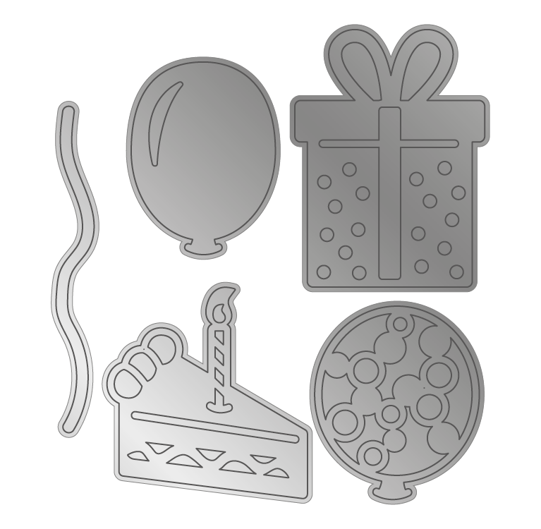 Crafters Companion - Die Cutting & Embossing - Party