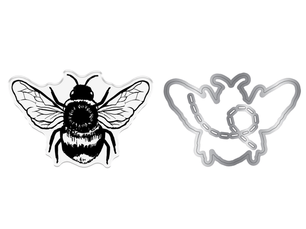 Nature's Garden Flora & Fauna Stamp & Die - Fly High