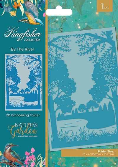 Nature's Garden - Kingfisher Collection - 6 x 4 Embossing Folder - By The River