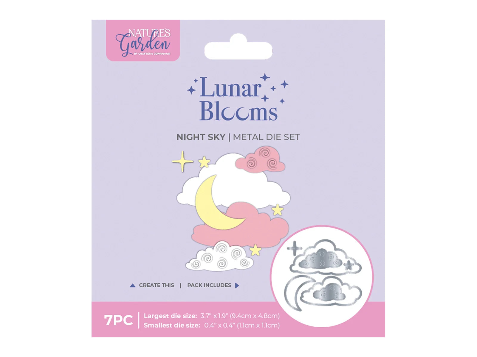 Natures Garden Lunar Blooms Metal Dies - Night Sky