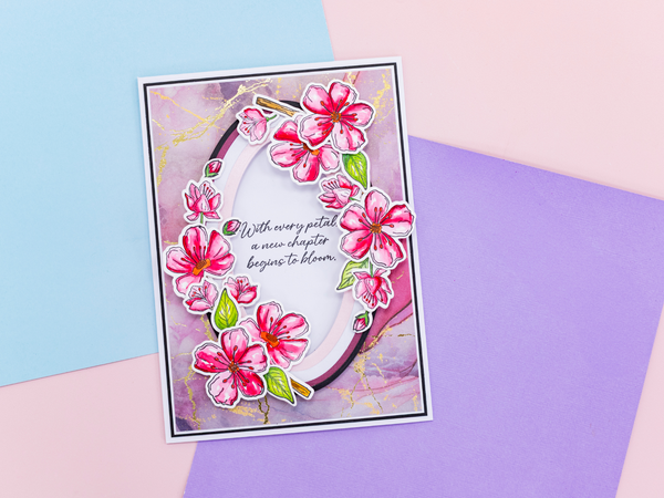 Natures Garden Lunar Blooms Stamp & Die - Floral Harmony