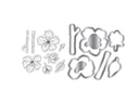 Natures Garden Lunar Blooms Stamp & Die - Floral Harmony