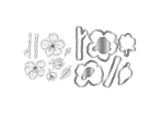 Natures Garden Lunar Blooms Stamp & Die - Floral Harmony