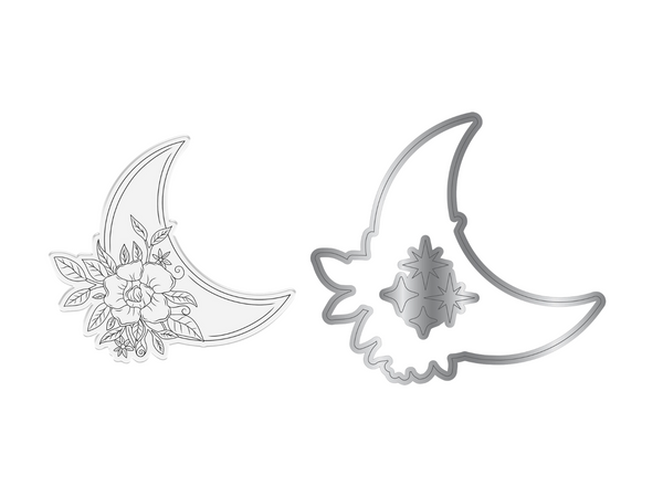 Natures Garden Lunar Blooms Stamp & Die - Moon Bloom
