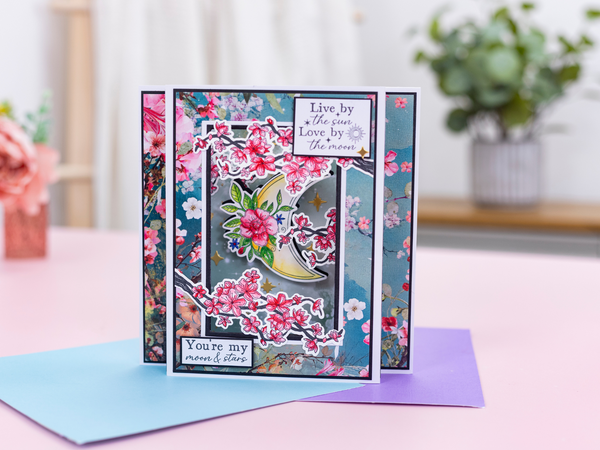 Natures Garden Lunar Blooms Stamp & Die - Cherry Blossom