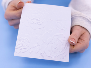 Nature's Garden - Midnight Floral 5.5"x5.5" 3D Embossing Folder & Metal Die - Rose Blooms