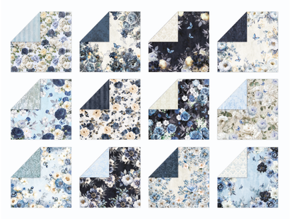 Nature's Garden - Midnight Floral - 6”x6” Paper Pad