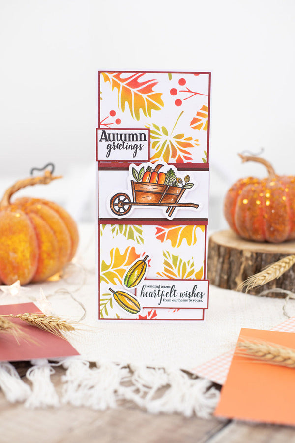 Nature's Garden Autumn Blessings Collection Stamp & Die - Harvest Festival