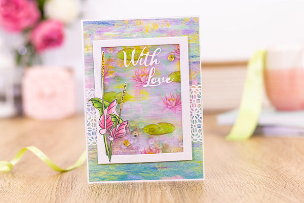 Nature's Garden Lily Collection Metal Die - Simple Sentiments