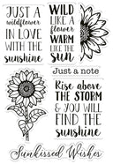 Nature's Garden Sunflower Collection Clear Acrylic Stamp - Sunkissed Wishes