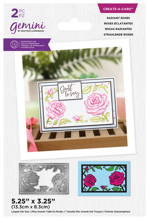 CC Paper Piecing Die Duo- Butterfly & Bloom and Radiant Rose