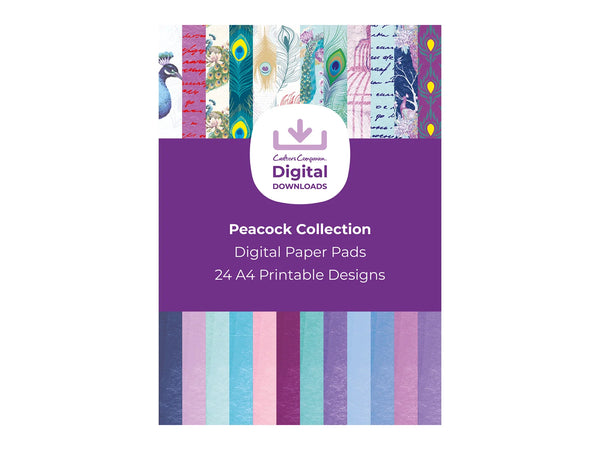 Peacock Collection - Digital Paper Pad