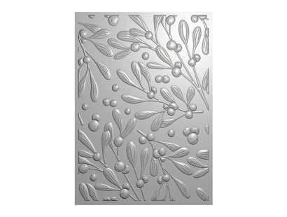 Crafter's Companion 3D Embossing Folder 5"x7" - Elegant Mistletoe