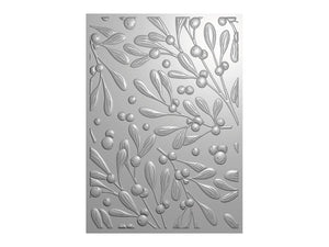 Crafter's Companion 3D Embossing Folder 5"x7" - Elegant Mistletoe