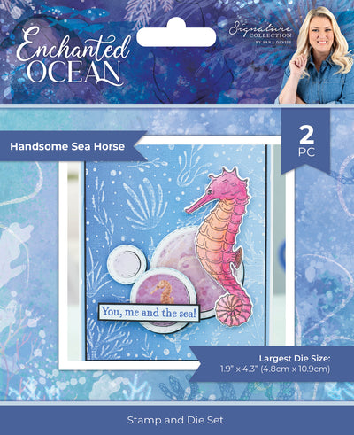 Sara Signature - Enchanted Ocean - Stamp and Die - Handsome Sea Horse