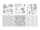 Sara Signature Royal Jungle 6” x 6” Foil Transfers
