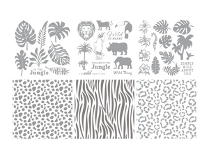 Sara Signature Royal Jungle 6” x 6” Foil Transfers