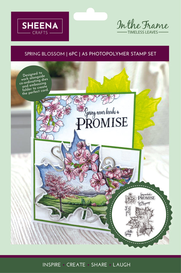 Sheena Douglass Timeless Leaves Photopolymer Stamp - Spring Blossom