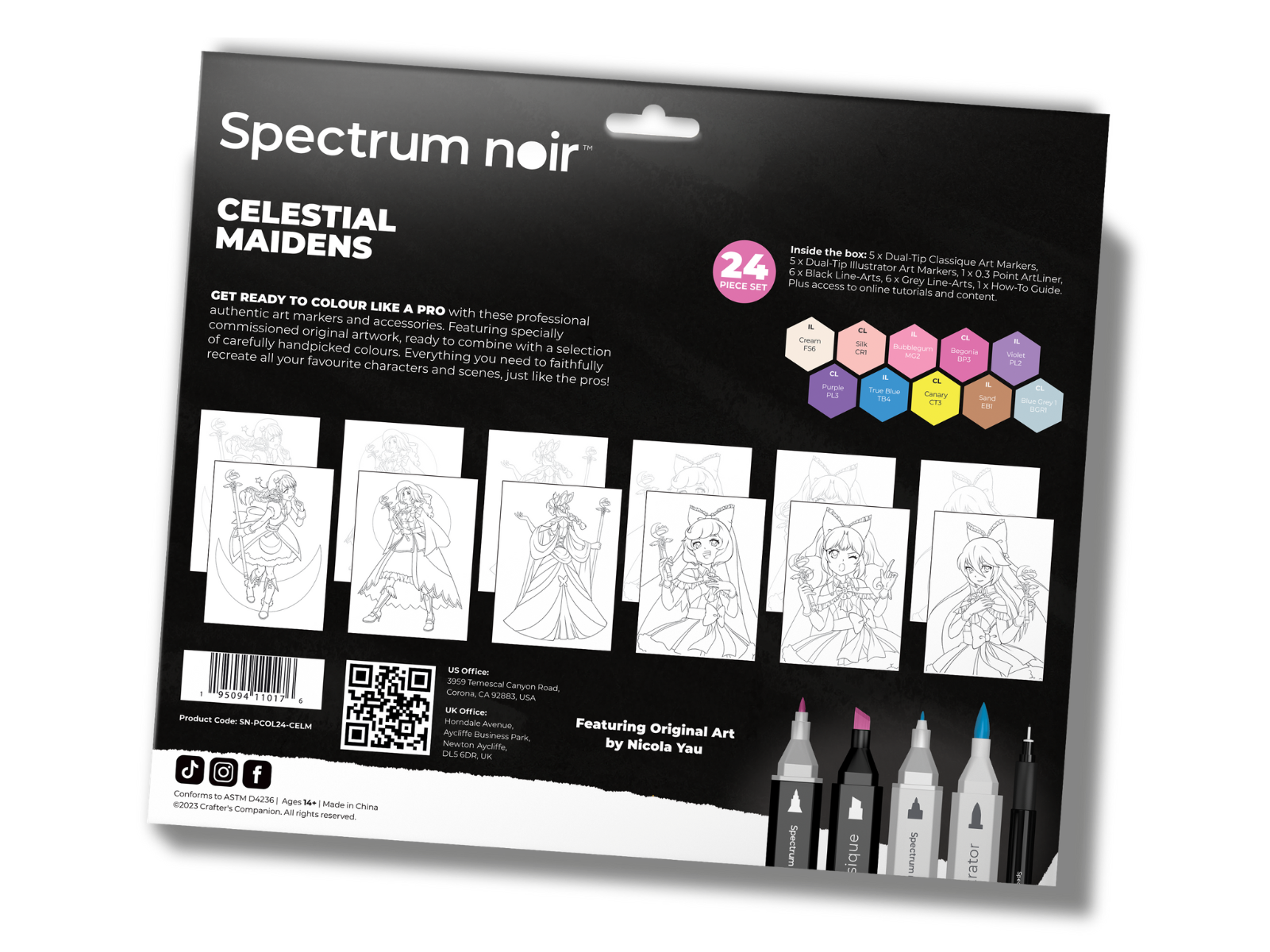 Spectrum Noir Pro Colour Art Kit - Celestial Maidens