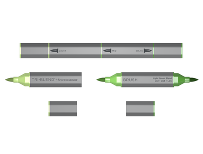 SN-TriBlend Brush-Light Green Blend