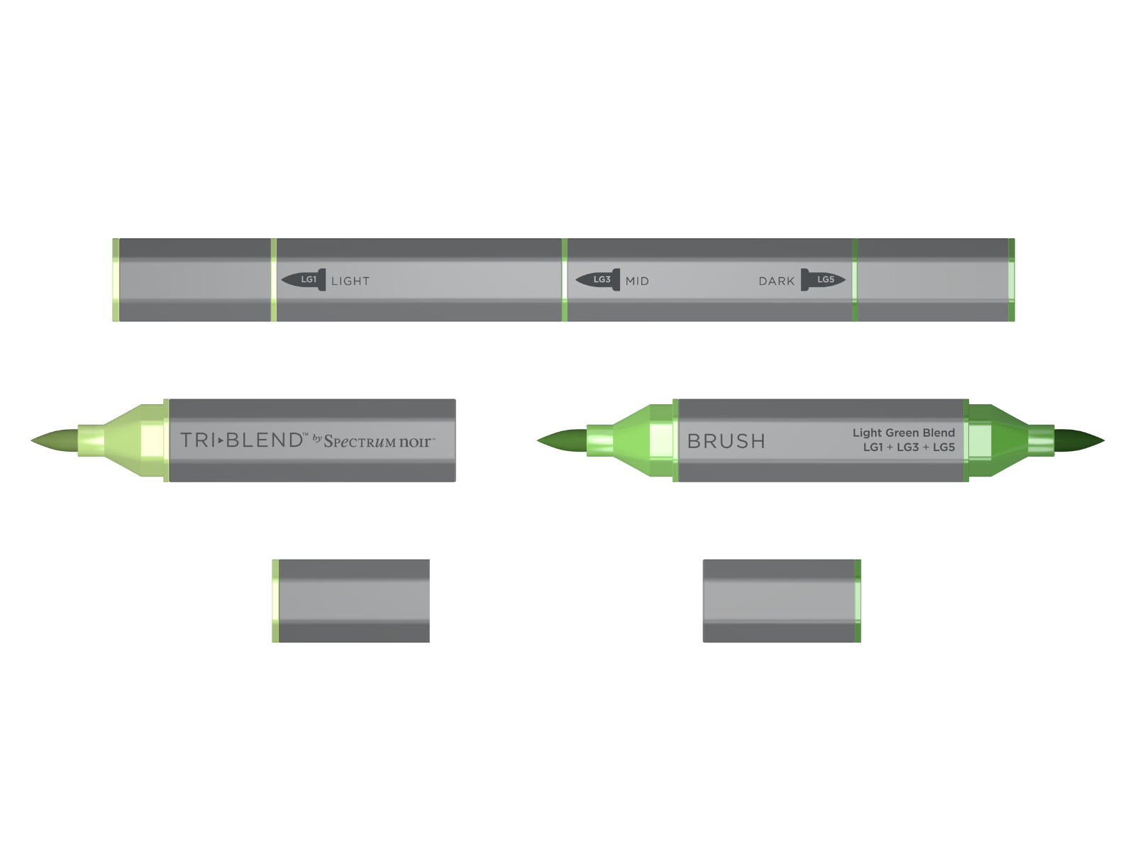 SN-TriBlend Brush-Light Green Blend