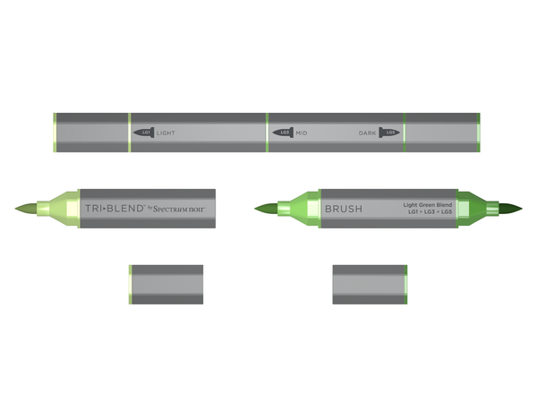 SN-TriBlend Brush-Light Green Blend