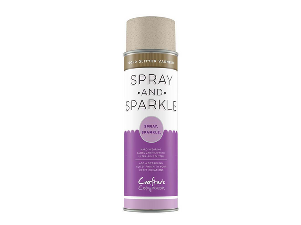 Crafter's Companion Spray and Sparkle Gold Glitter Varnish