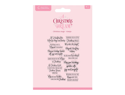 Sara Signature A Christmas Dream Clear Acrylic Stamps - Christmas Magic