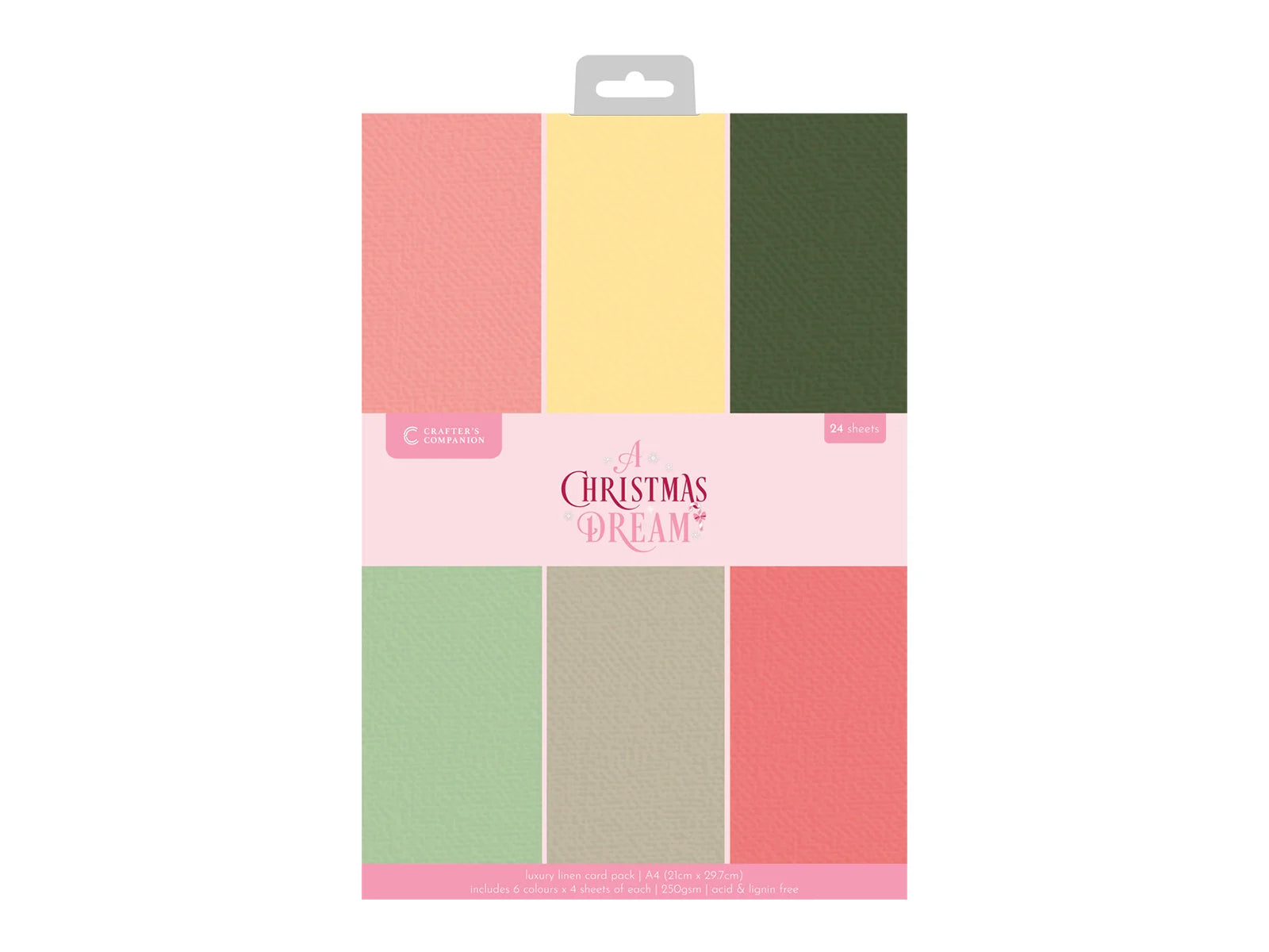Sara Signature A Christmas Dream Luxury Linen Card - A4