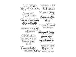 Sara Signature A Christmas Dream Clear Acrylic Stamps - Christmas Magic