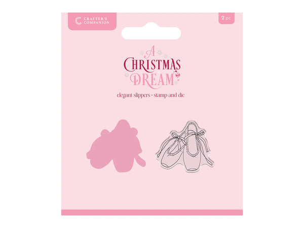 Sara Signature A Christmas Dream Stamp and Die - Elegant Slippers