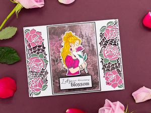 Sara Signature Thorn & Bloom Metal Die Edge'able - Midnight Rose Filigree