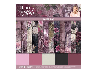 Sara Signature Thorn & Bloom 12" x 12" Paper Pad