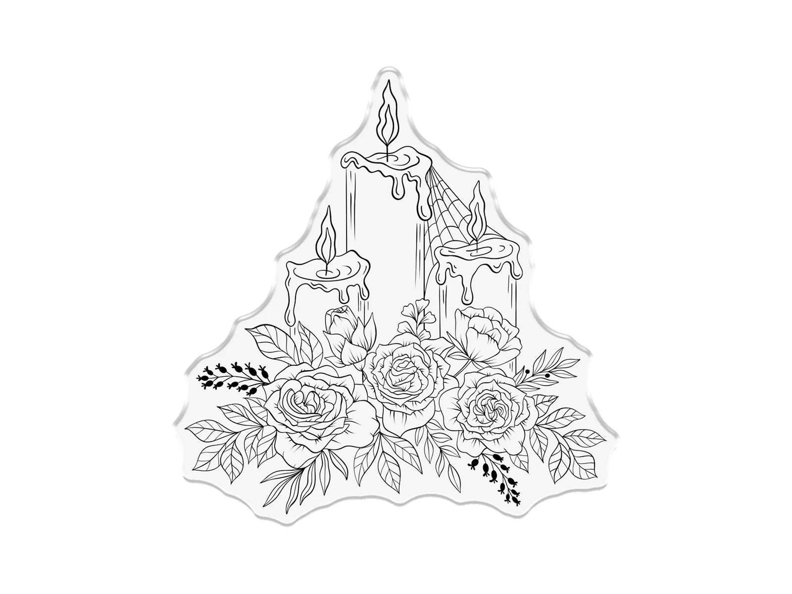 Sara Signature Thorn & Bloom Stamp & Die Set - Rose Candles
