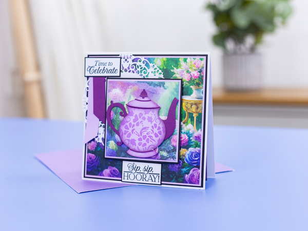 Sara Signature The Gilded Age Die & Stencil Set - Teapot