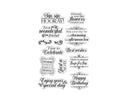 Sara Signature The Gilded Age Clear Acrylic Stamp - Sip, Sip Hooray!