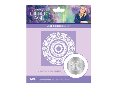 Sara Signature The Gilded Age Metal Dies - Lace Doilies
